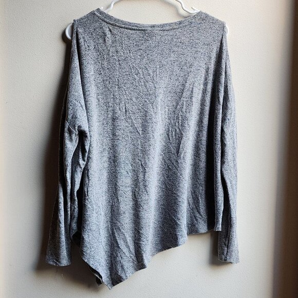 Mossimo Supply Co. Gray Cold Shoulder Sweater Size XS - Picture 16 of 16